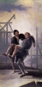 The Injured Mason Romantic modern Francisco Goya Oil Paintings